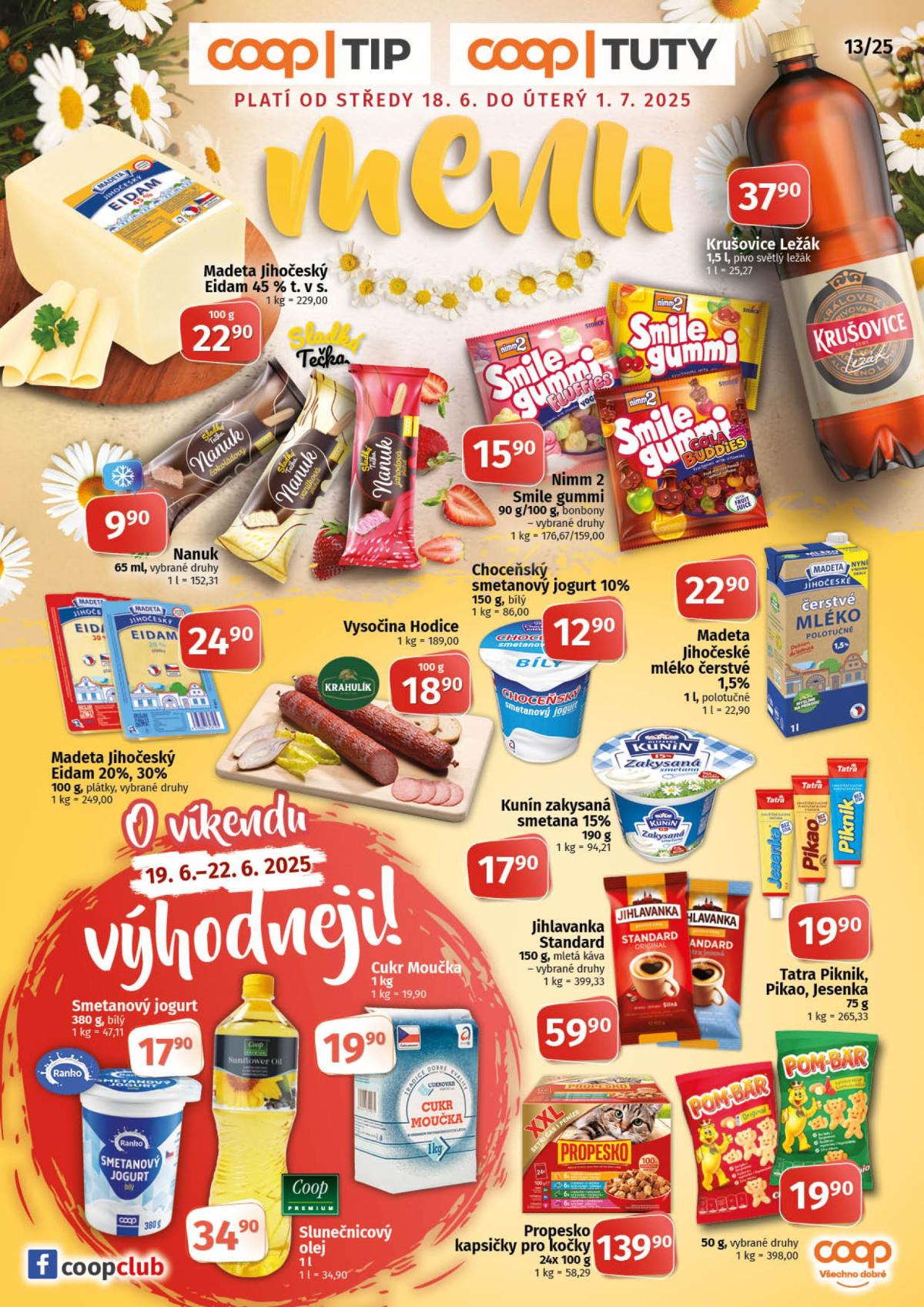Leták Coop - Tuty-Tip Menu od 18.06. do 01.07.