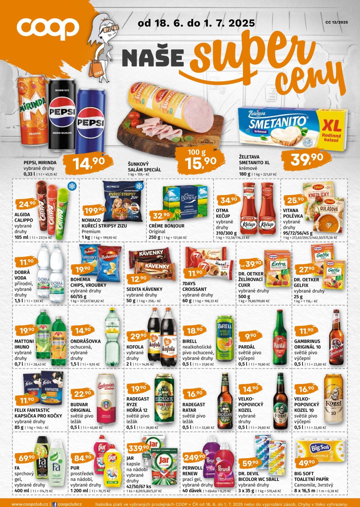 Leták Coop - Naše značky od 18.06. do 01.07.