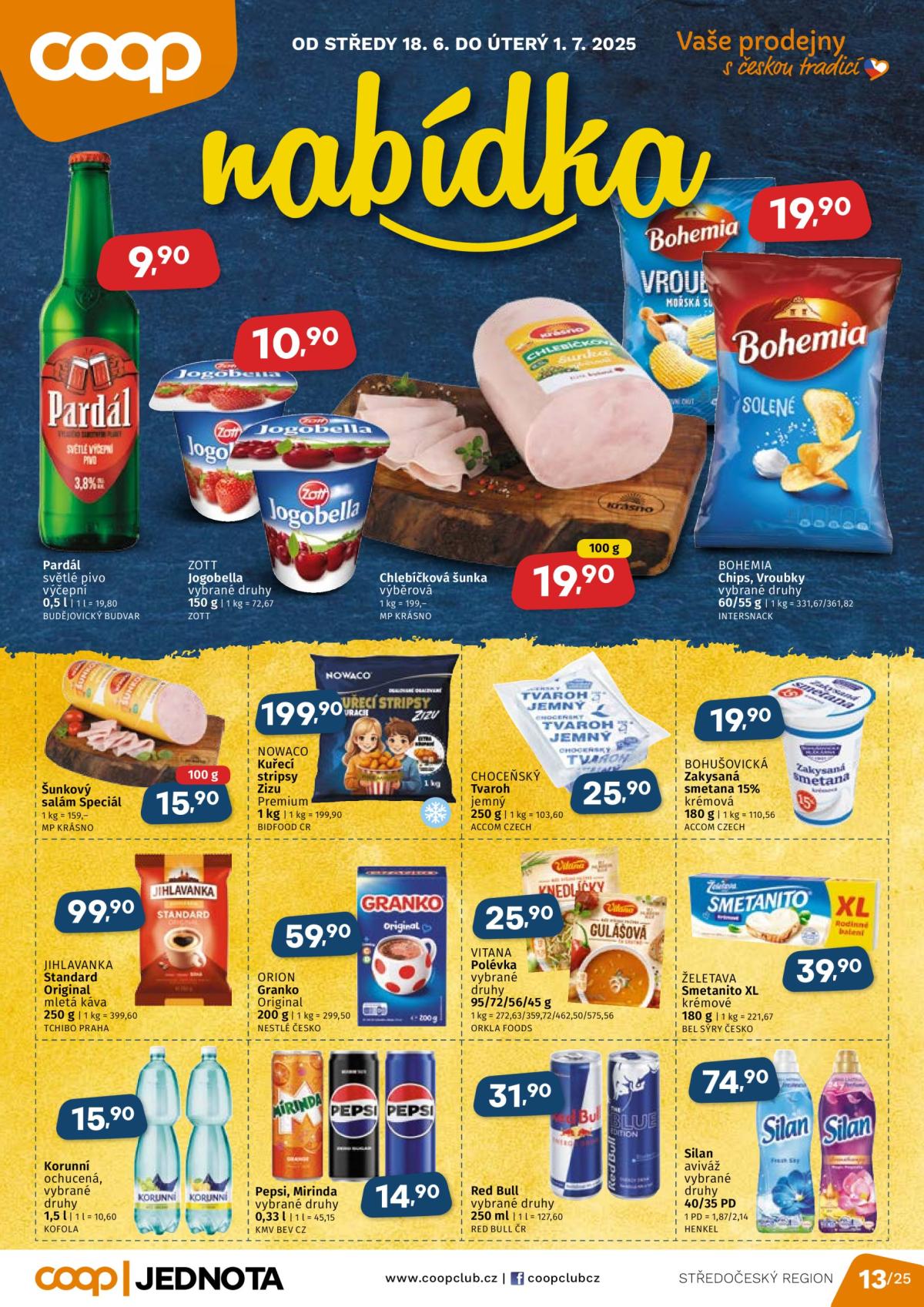 Leták Coop - Střední Čechy od 18.06. do 01.07.