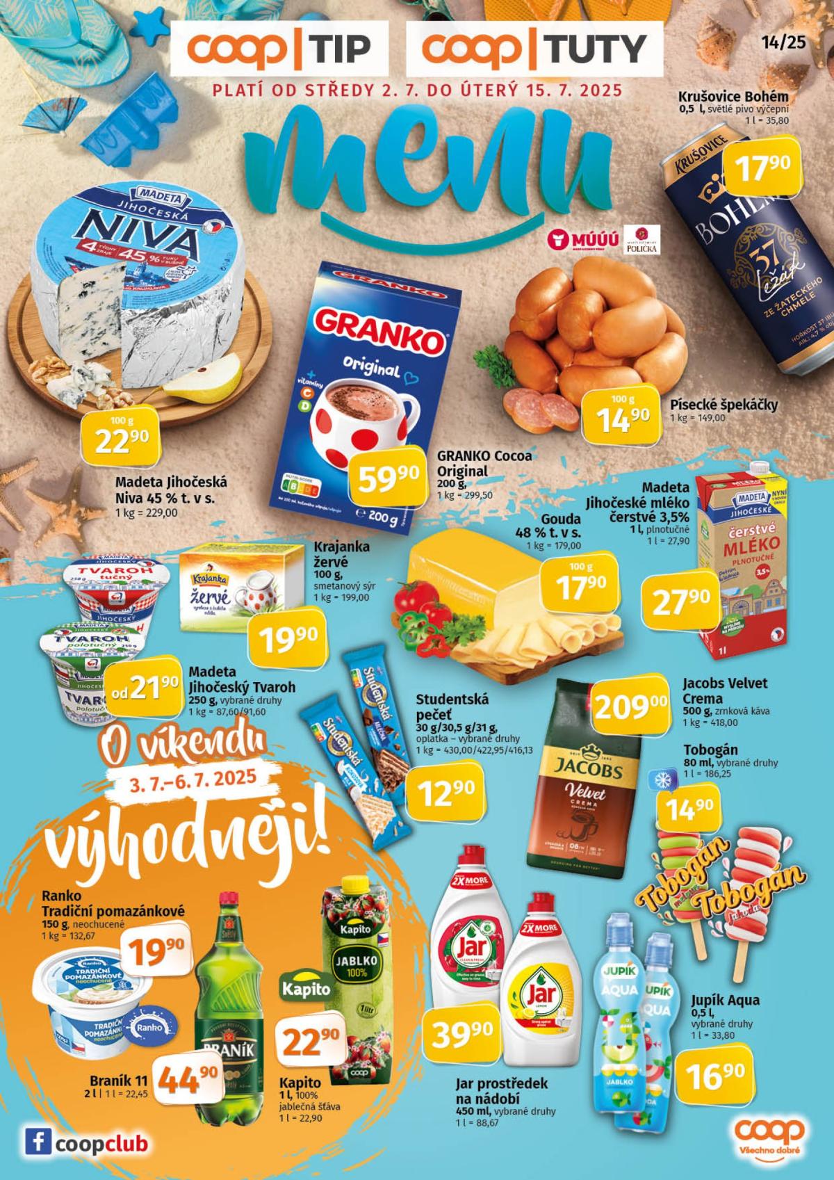 Leták Coop - Tuty-Tip Menu od 02.07. do 15.07.