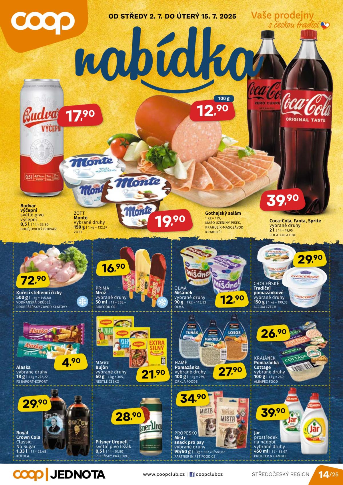 Leták Coop - Střední Čechy od 02.07. do 15.07.