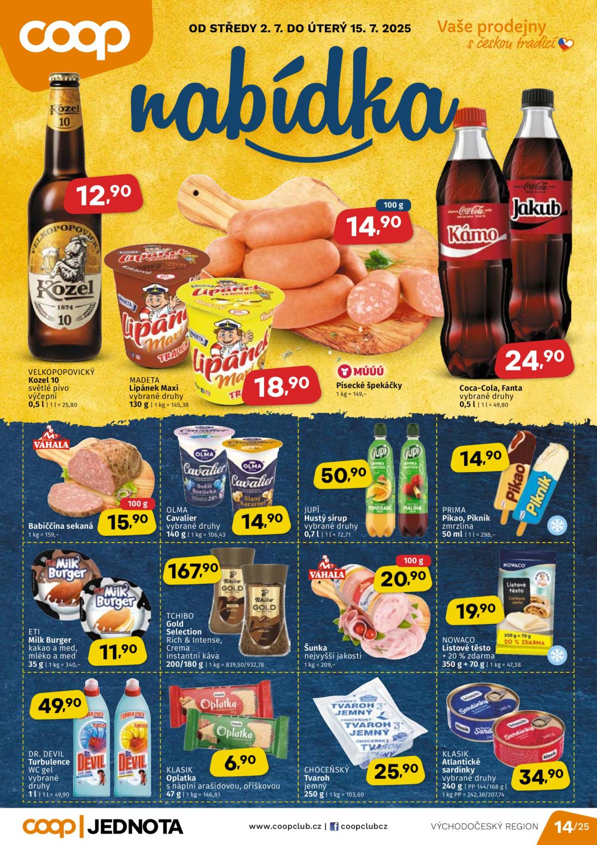 Leták Coop - Východní Čechy od 02.07. do 15.07.