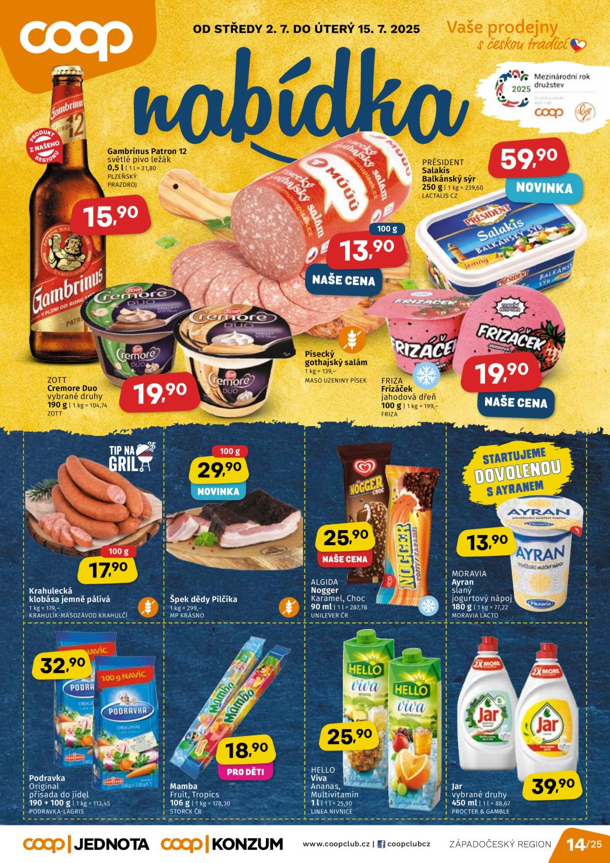 Leták Coop - Západní Čechy od 02.07. do 15.07.