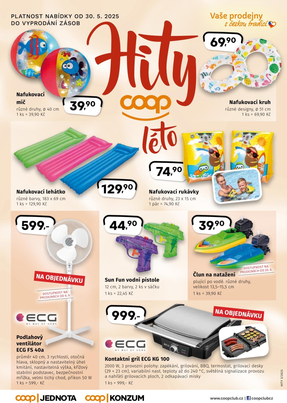 Leták Coop - Hity léta od 30.05. do 30.08.