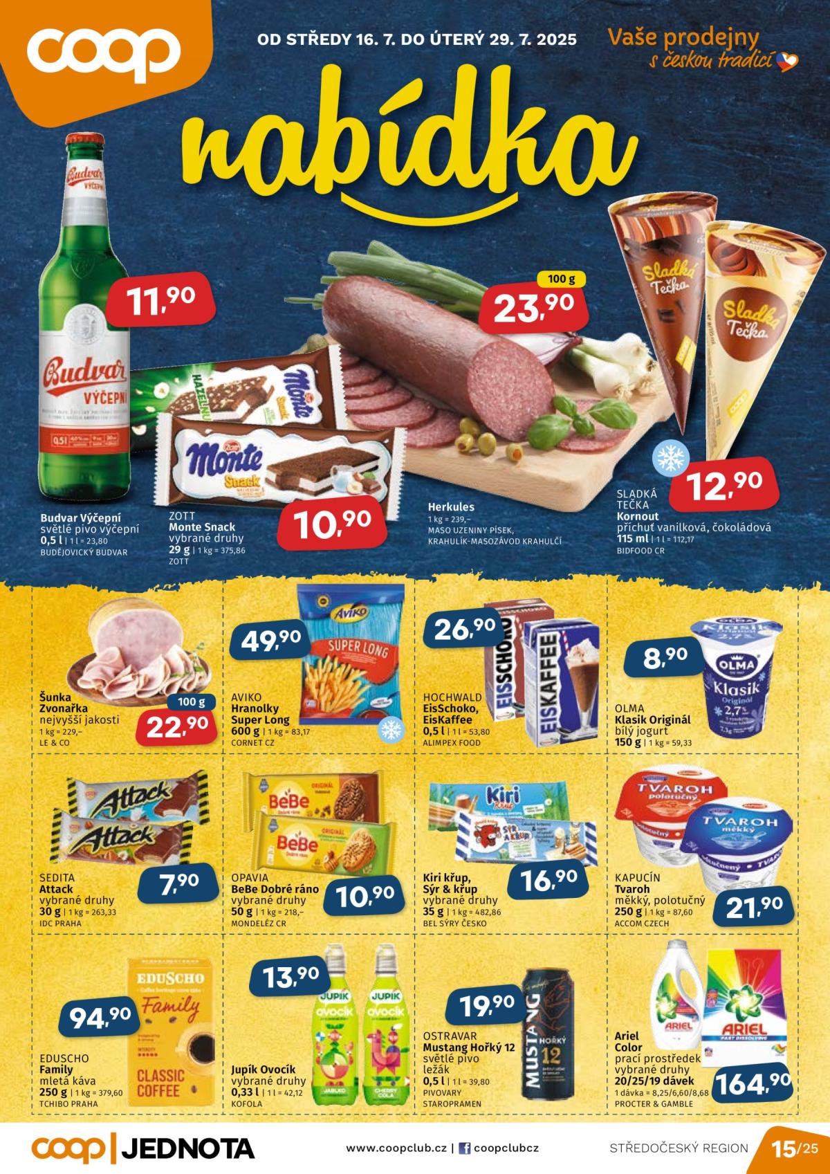 Leták Coop - Střední Čechy od 16.07. do 29.07.