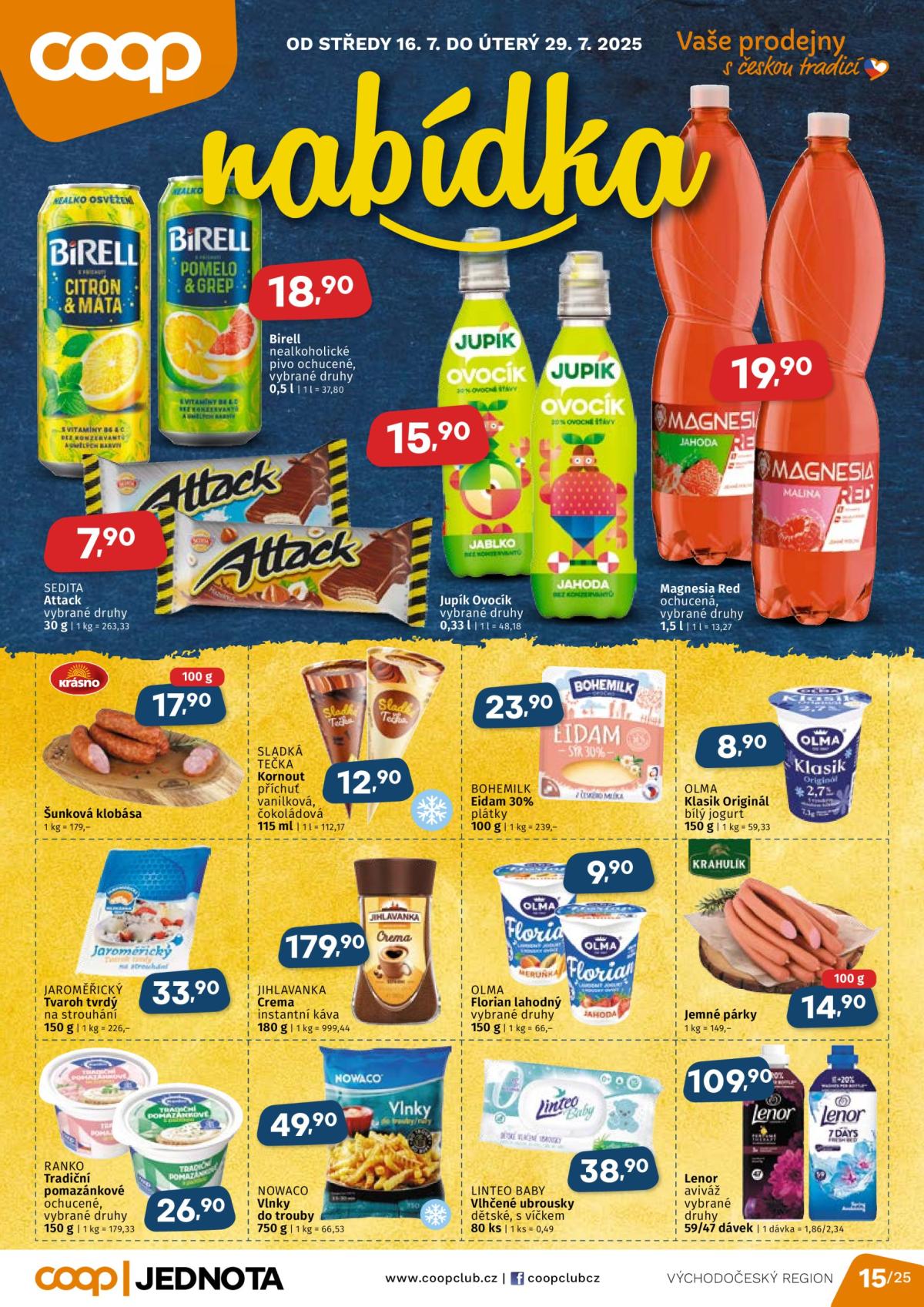 Leták Coop - Východní Čechy od 16.07. do 29.07.