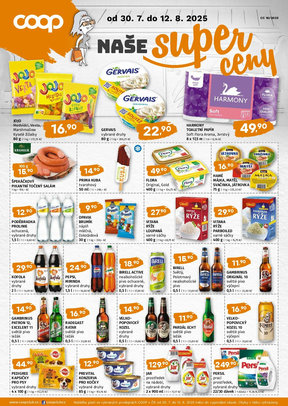 Leták COOP - Naše cena od 30.07. do 12.08.