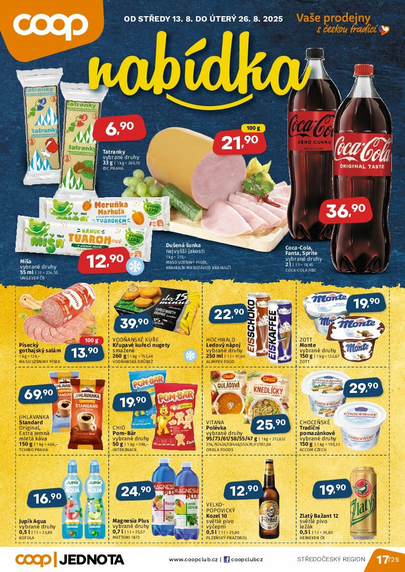 Leták Coop - Střední Čechy od 13.08. do 26.08.