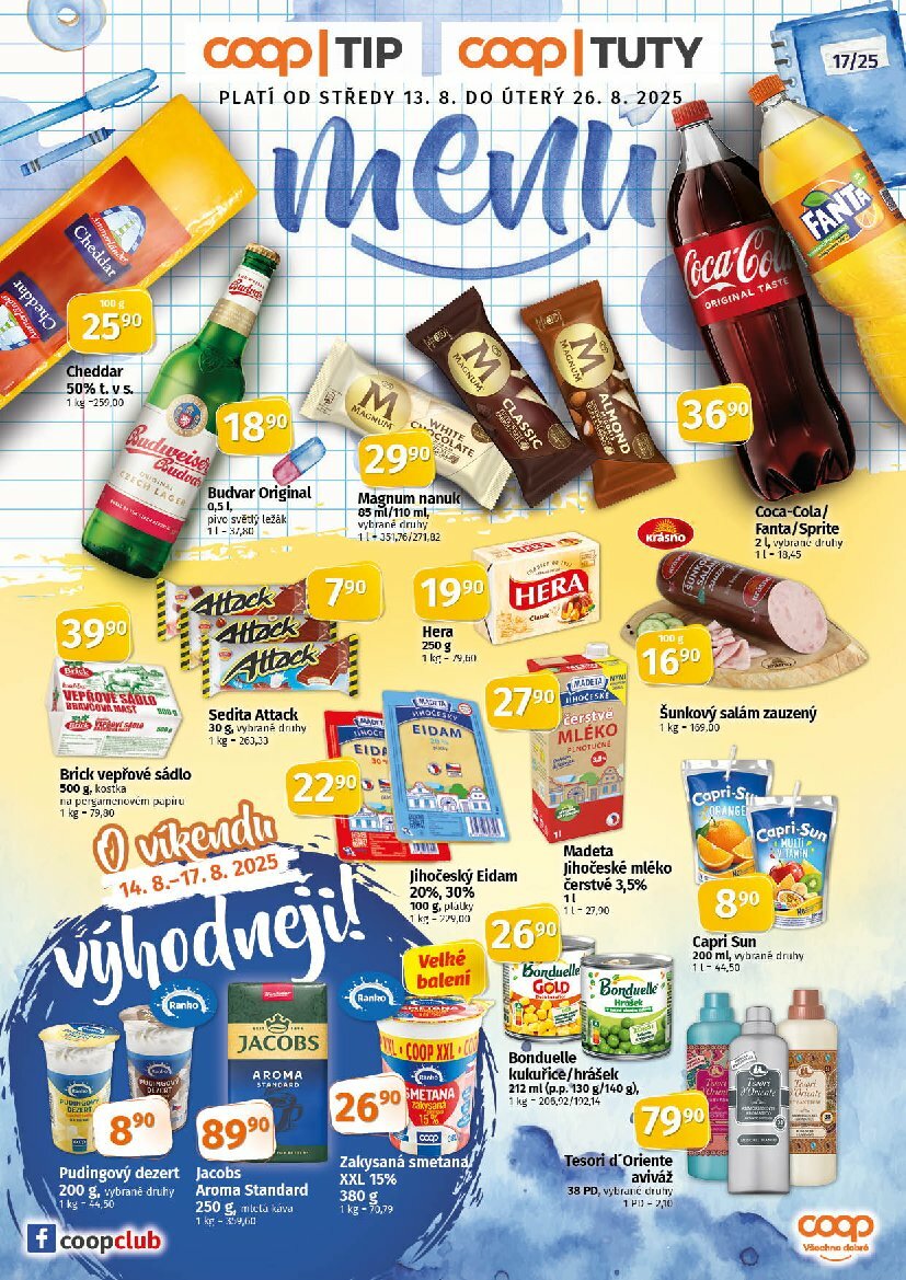 Leták Coop - Tuty-Tip Menu od 13.08. do 26.08.