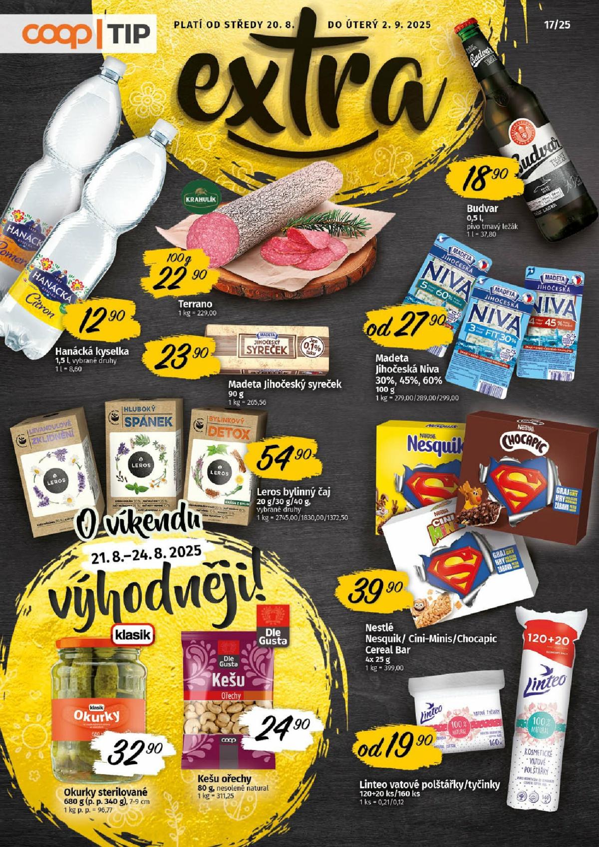 Leták COOP - Tip Extra od 20.08. do 02.09.