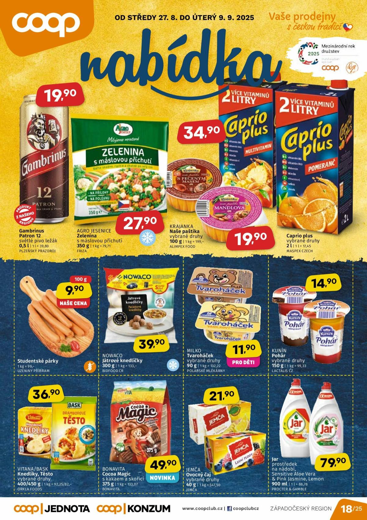 Leták Coop - Západní Čechy od 27.08. do 09.09.