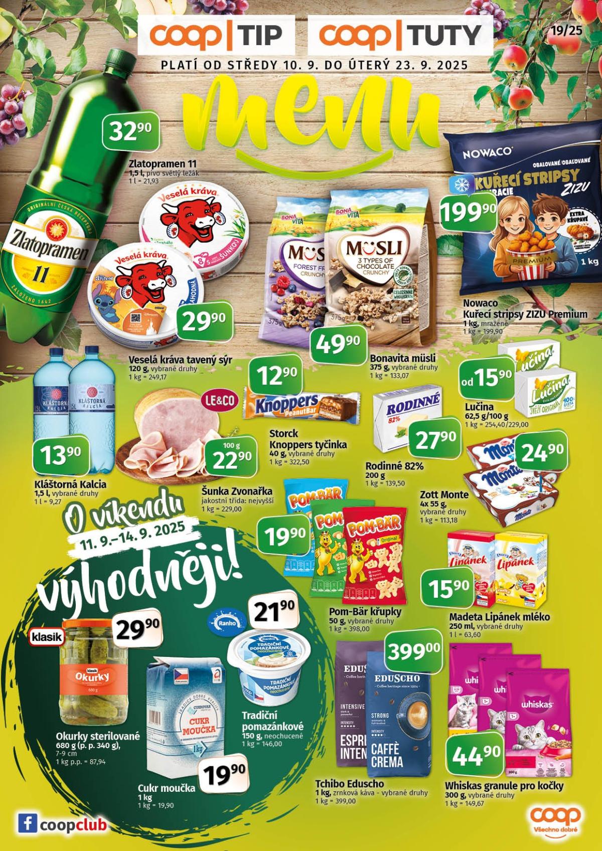 Leták Coop - Tuty-Tip Menu od 10.09. do 23.09.