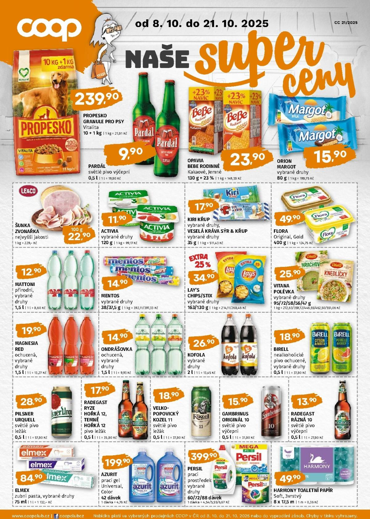 Aktuální leták Coop - Naše značky od 08.10. do 21.10.