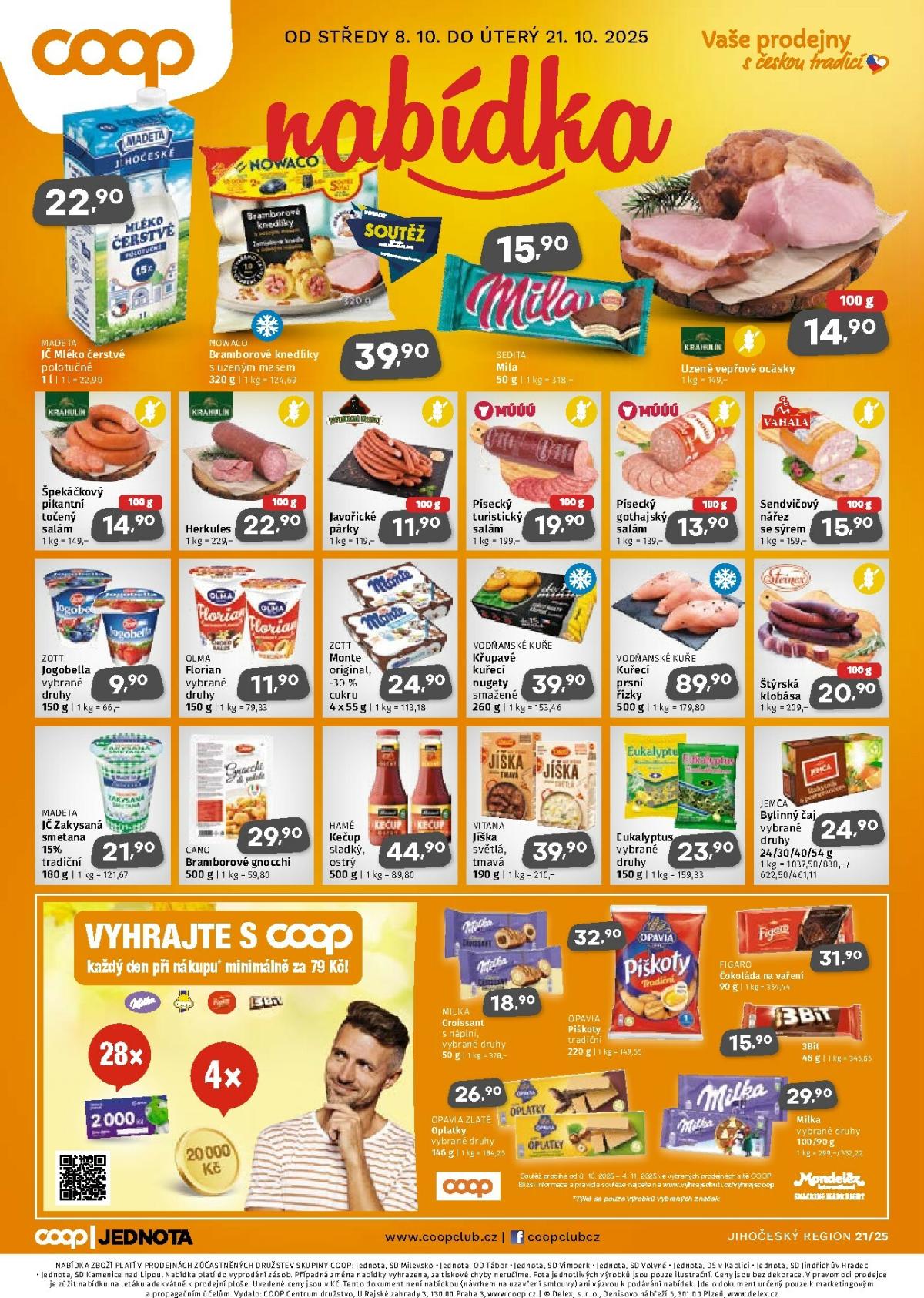 Aktuální leták Coop - Jižní Čechy od 08.10. do 21.10.
