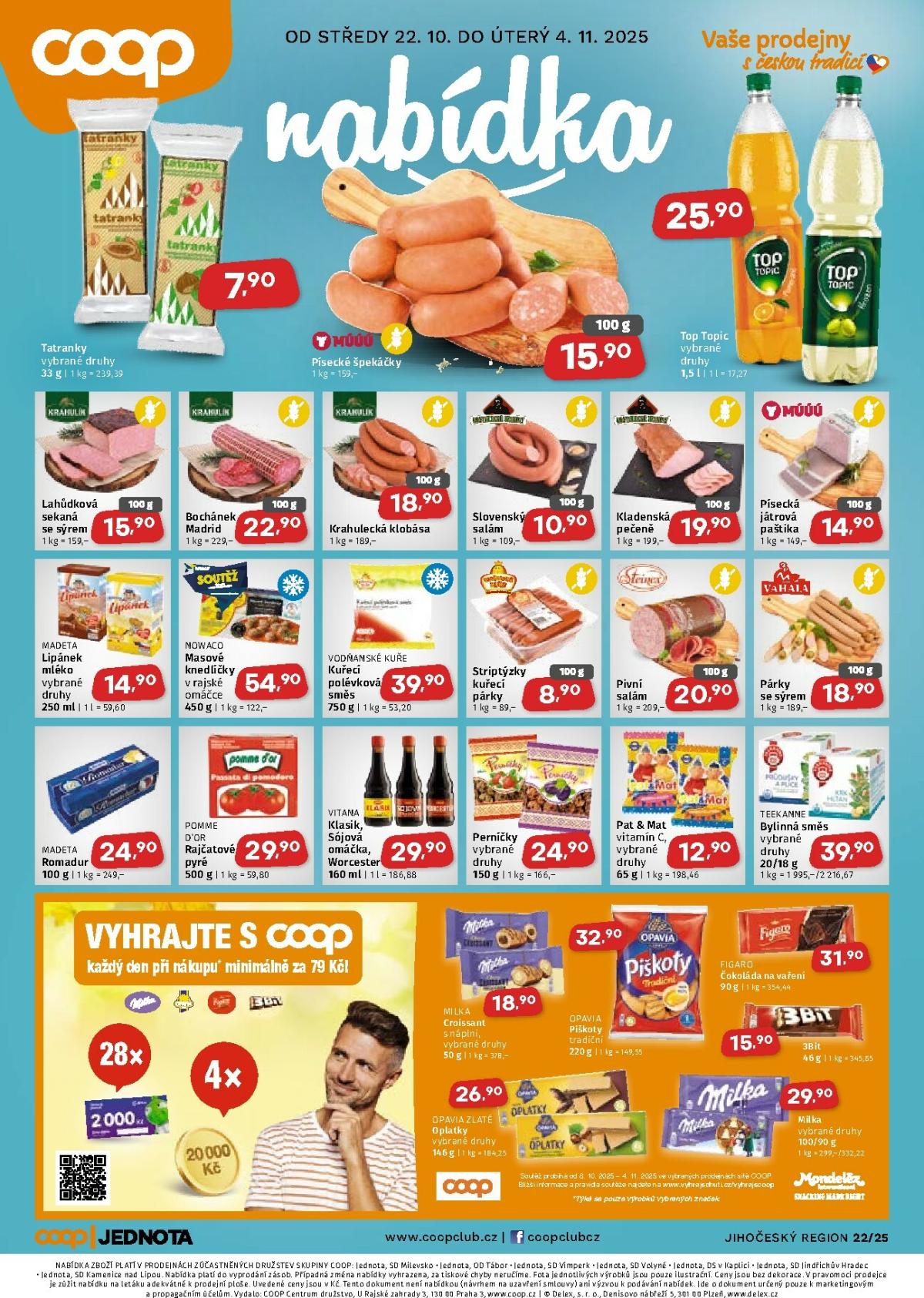 Aktuální leták Coop - Jižní Čechy od 22.10. do 04.11.