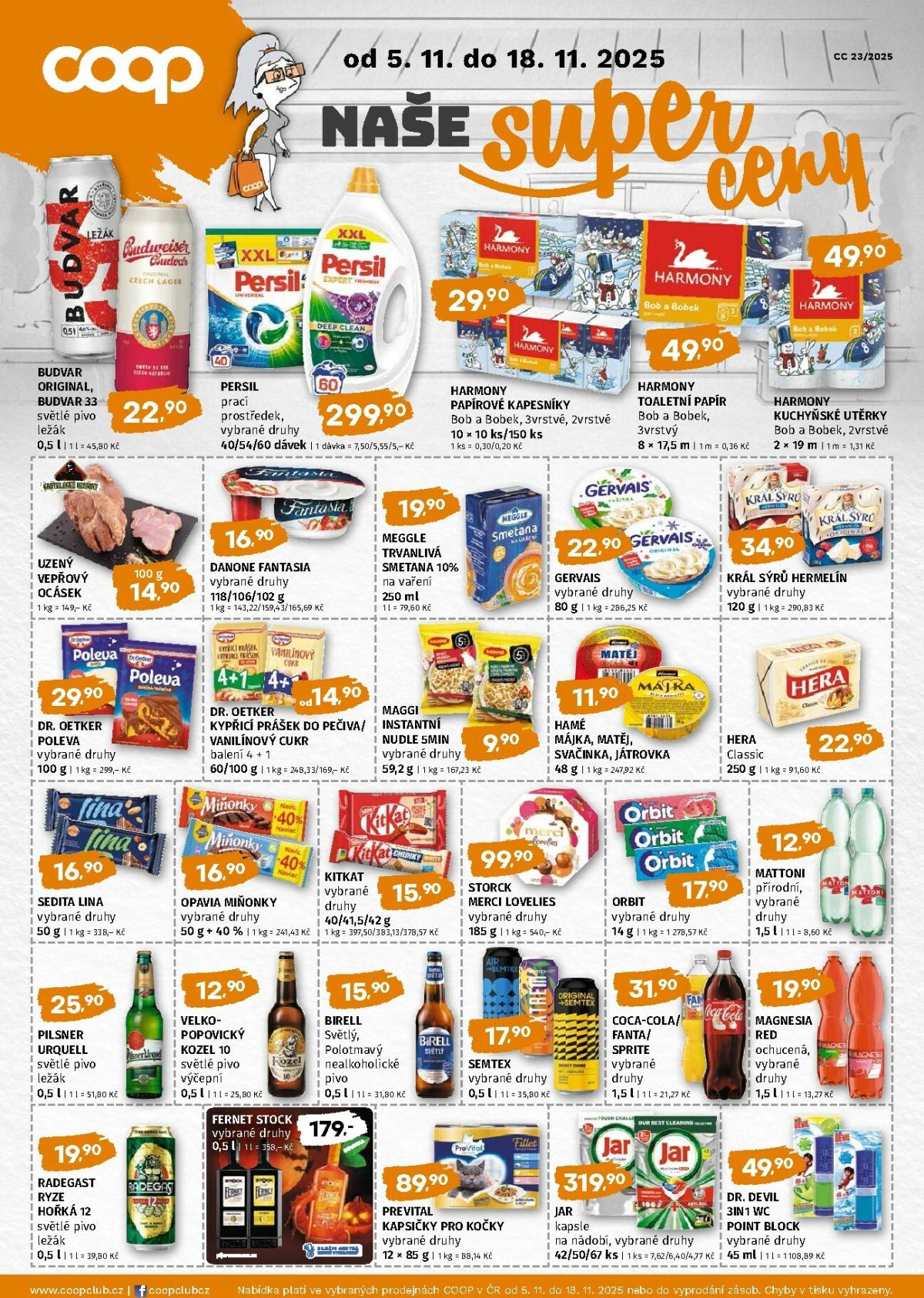 Aktuální leták Coop - Naše značky od 05.11. do 18.11.