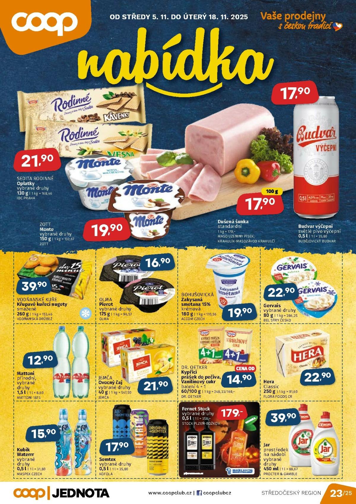 Aktuální leták Coop - Střední Čechy od 05.11. do 18.11.