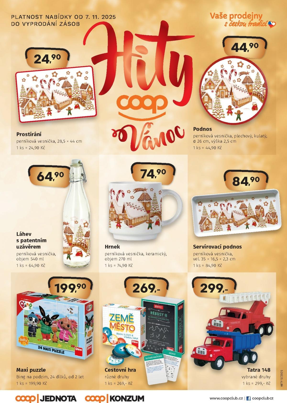 Aktuální leták Coop - Vánoce od 07.11. do 24.12.