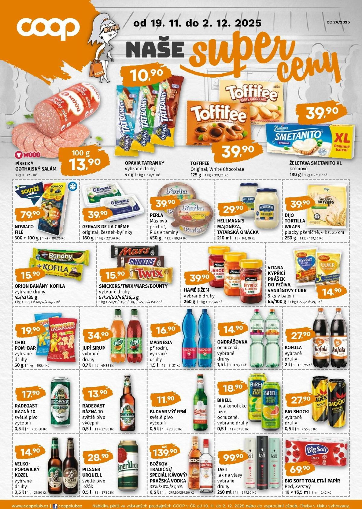 Aktuální leták Coop - Naše značky od 19.11. do 02.12.