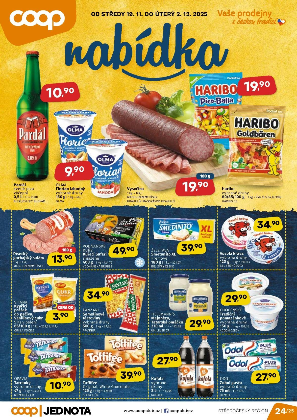 Aktuální leták Coop - Střední Čechy od 19.11. do 02.12.