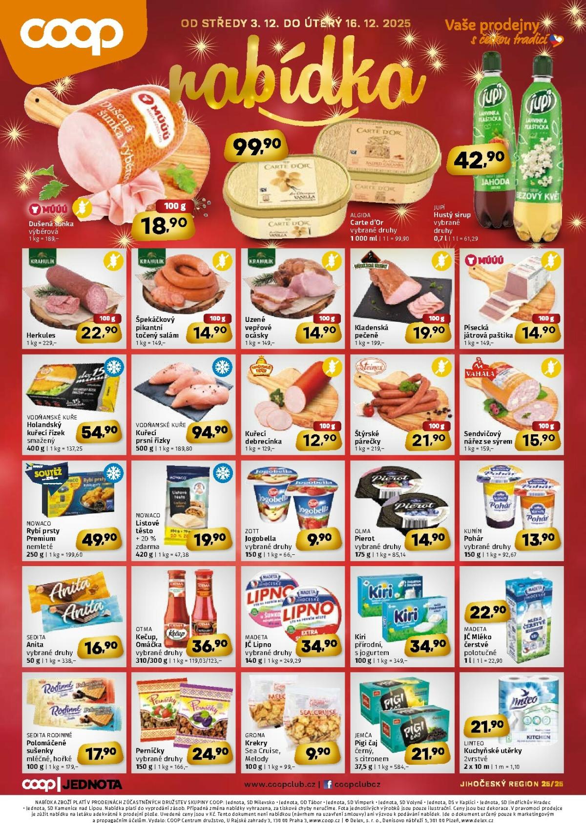 Aktuální leták Coop - Jižní Čechy od 03.12. do 16.12.