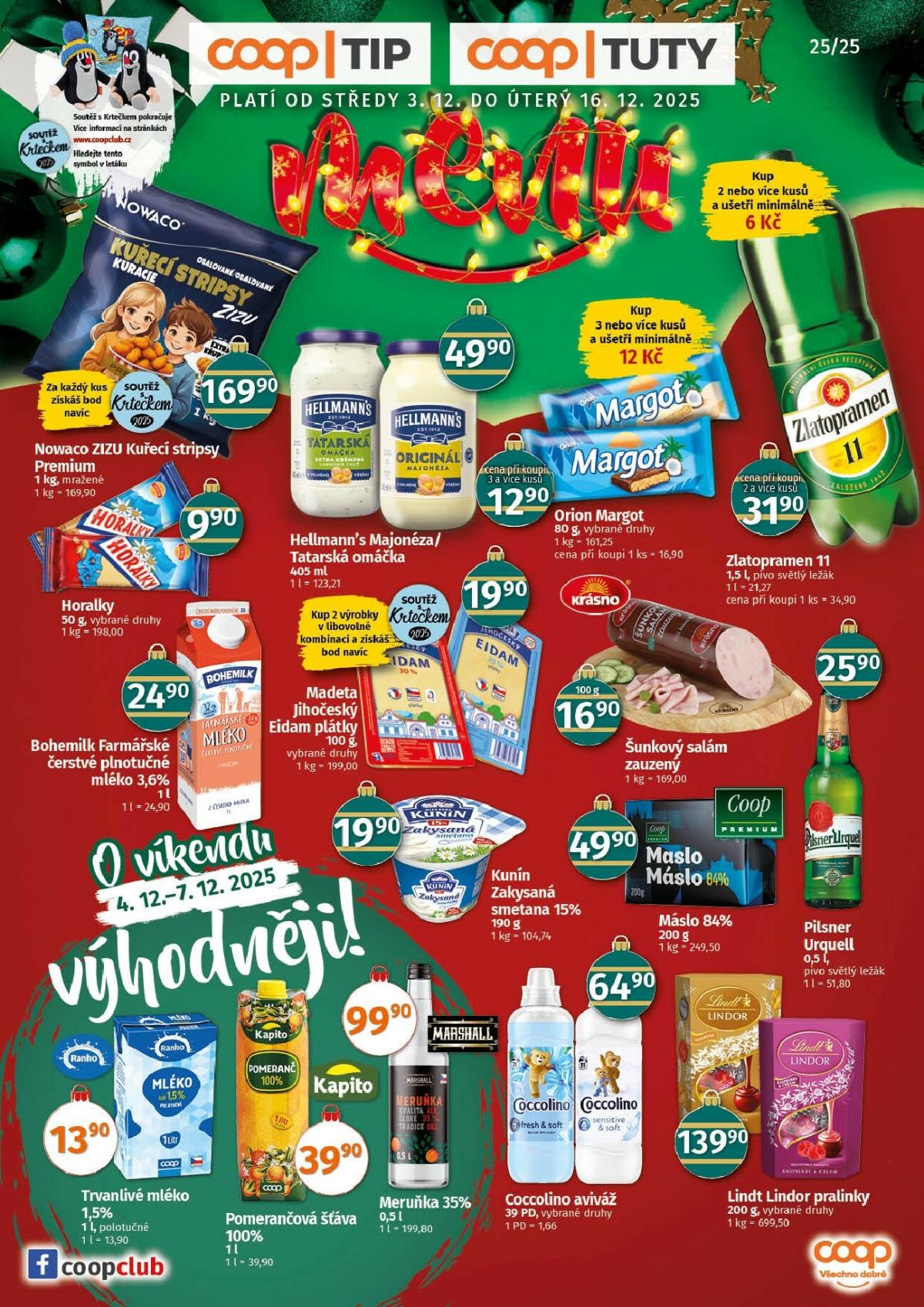 Aktuální leták Coop - Tuty-Tip Menu od 03.12. do 16.12.