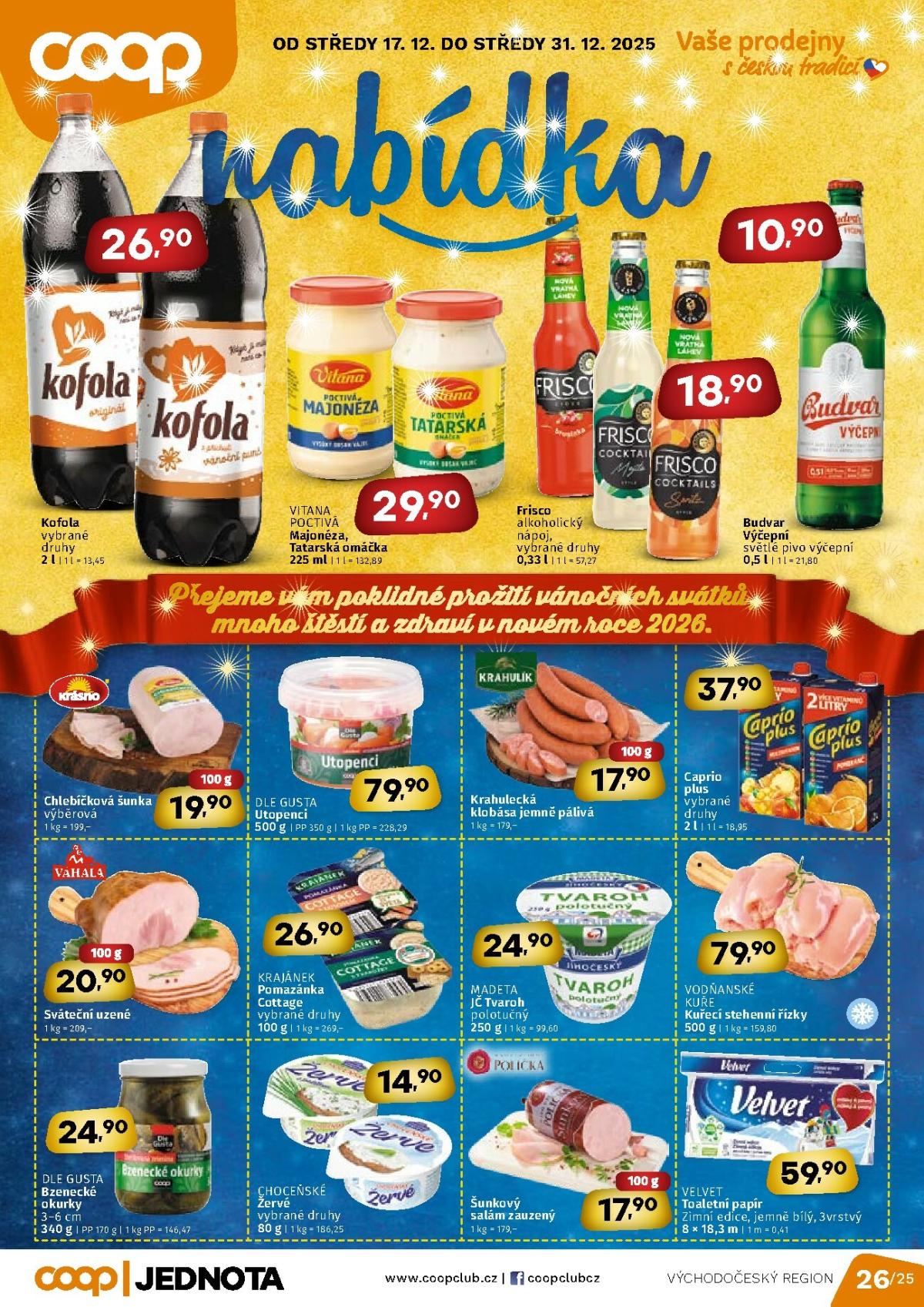 Aktuální leták Coop - Východní Čechy od 17.12. do 31.12.