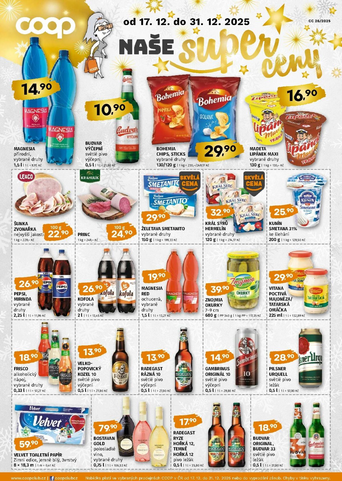 Aktuální leták Coop - Naše značky od 17.12. do 31.12.