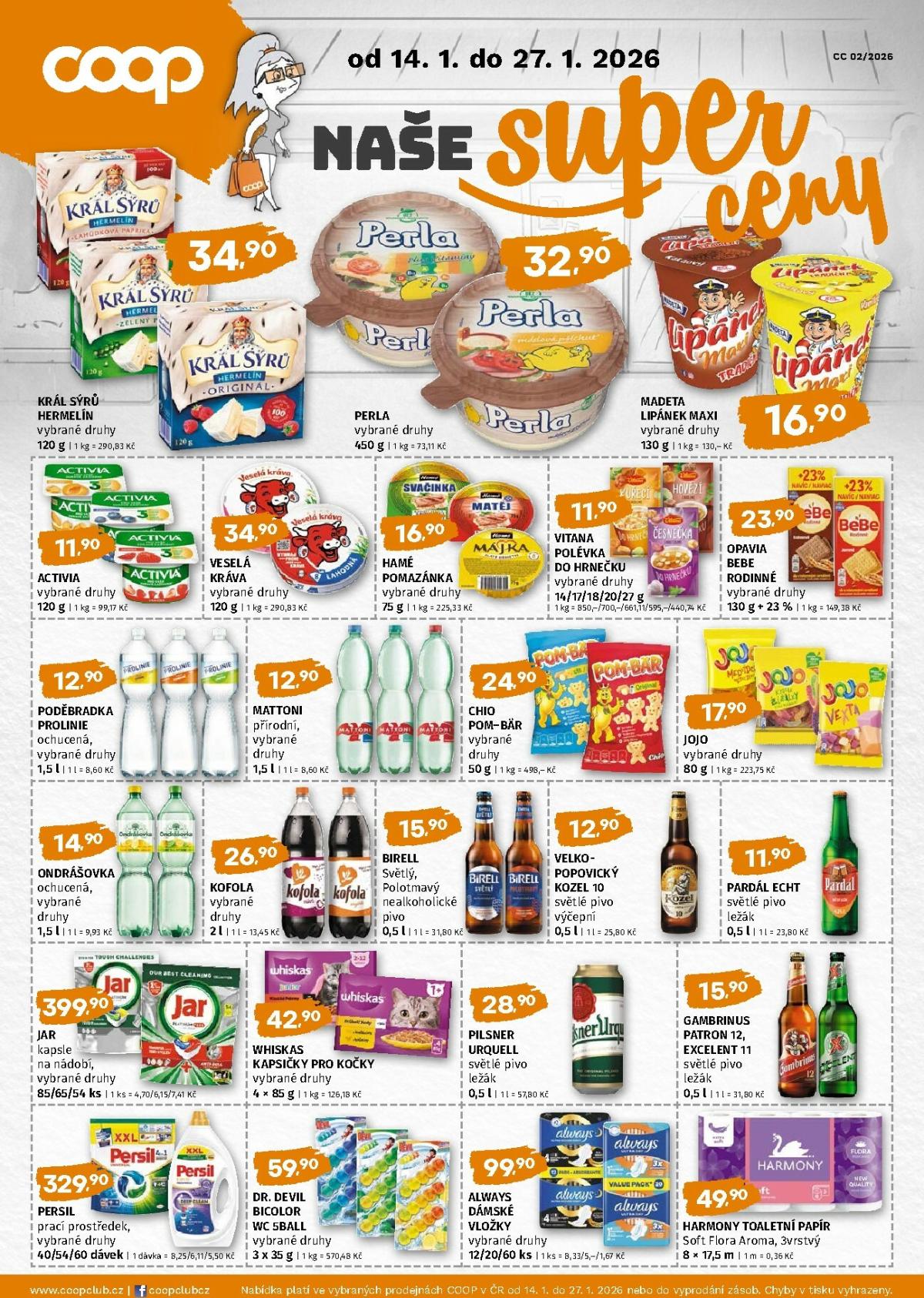 Aktuální leták Coop - Naše značky od 14.01. do 27.01.