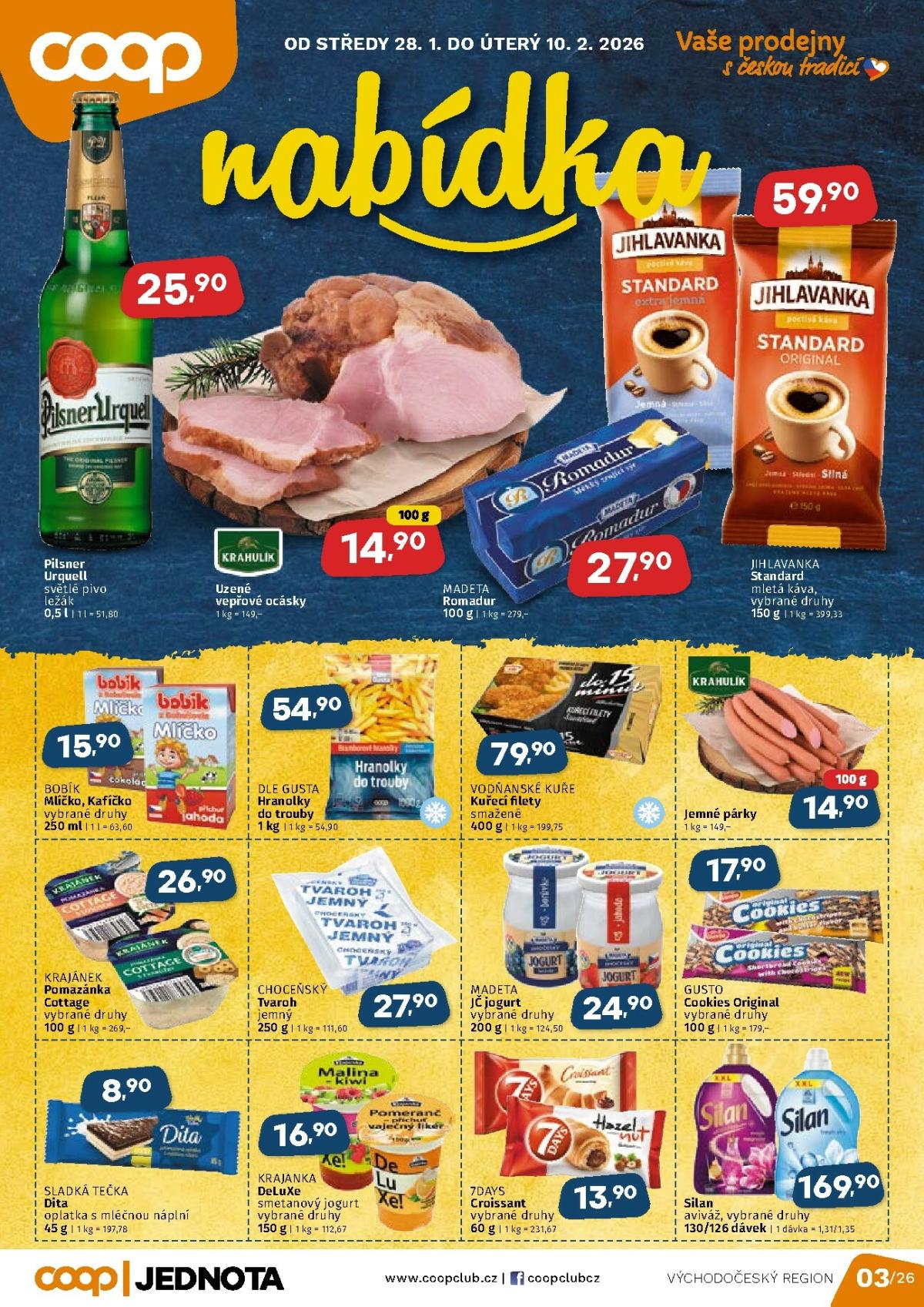 COOP - Východní Čechy leták platný od 28.01. do 10.02.