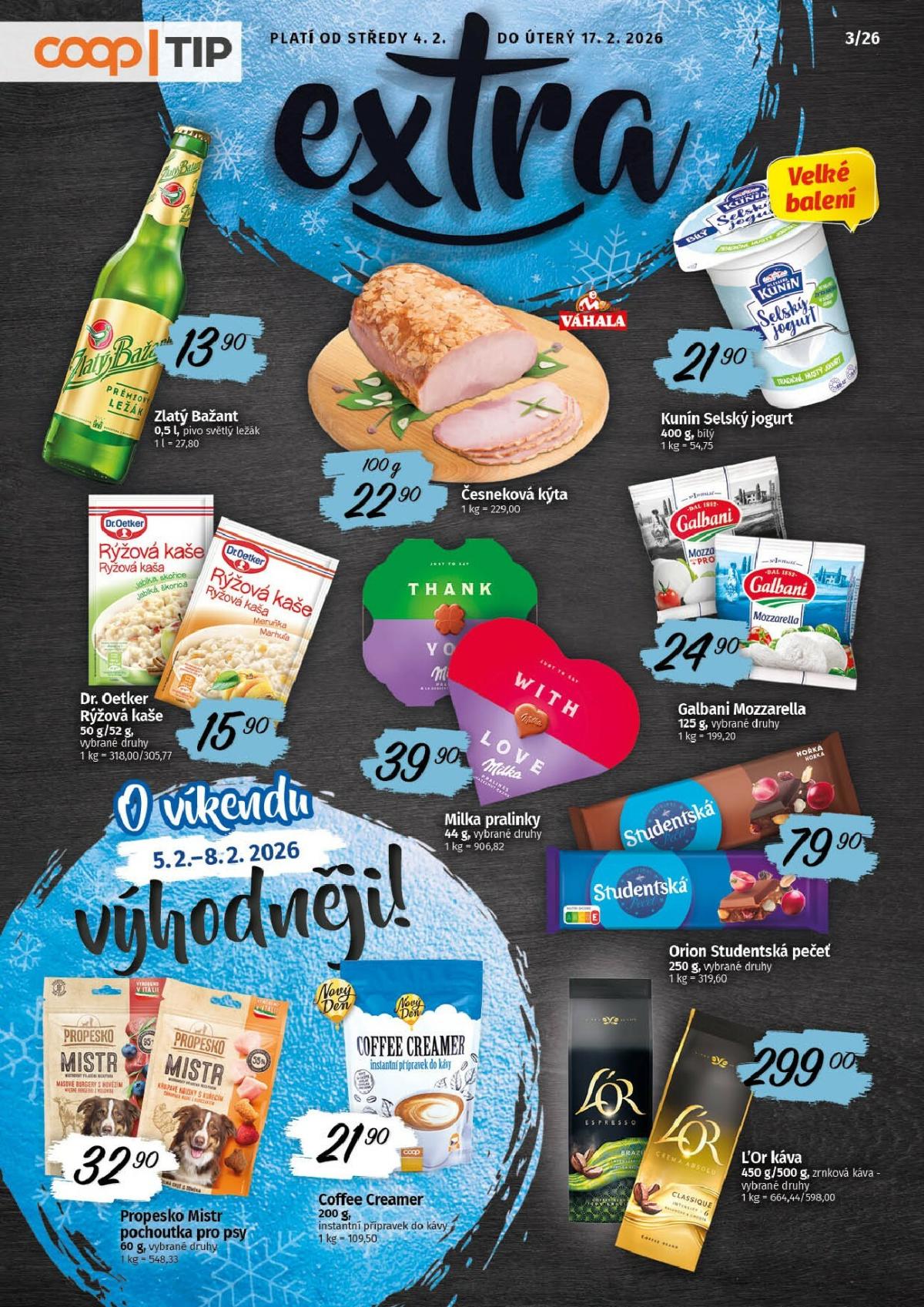 COOP - Tip Extra leták platný od středy 04.02.2026 do úterý 17.02.2026