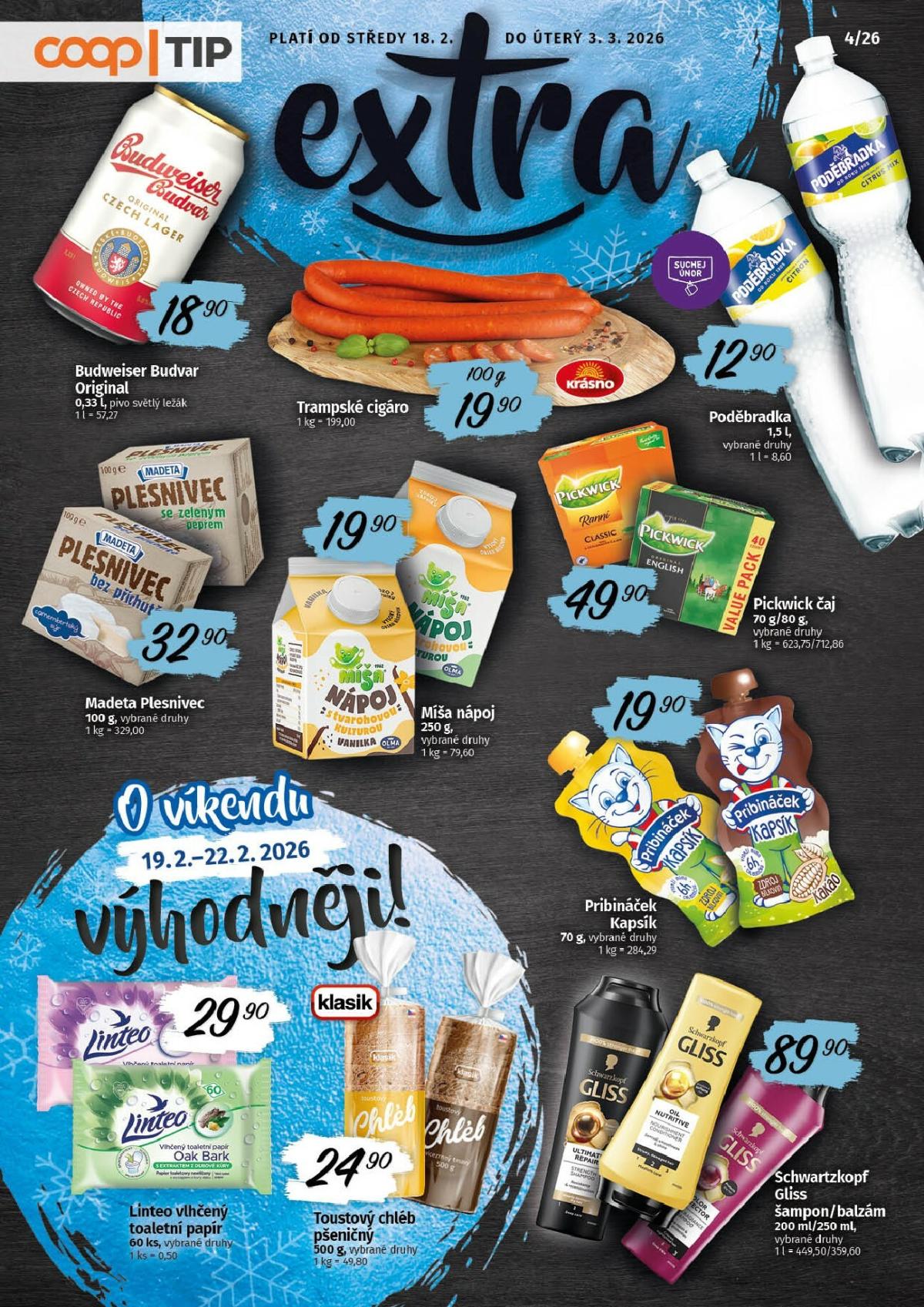 Coop - Tip extra leták platný od středy 18.02.2026 do úterý 03.03.2026