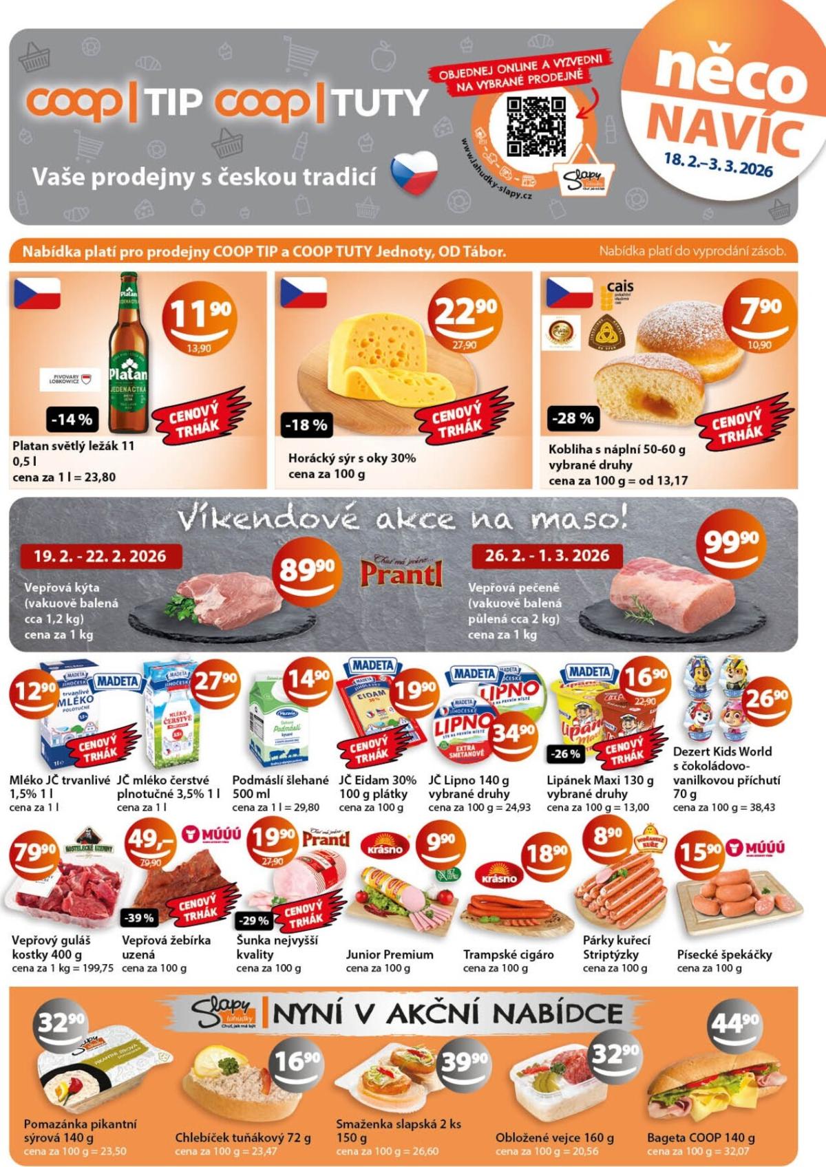 Coop - Tábor leták platný od středy 18.02.2026 do úterý 03.03.2026