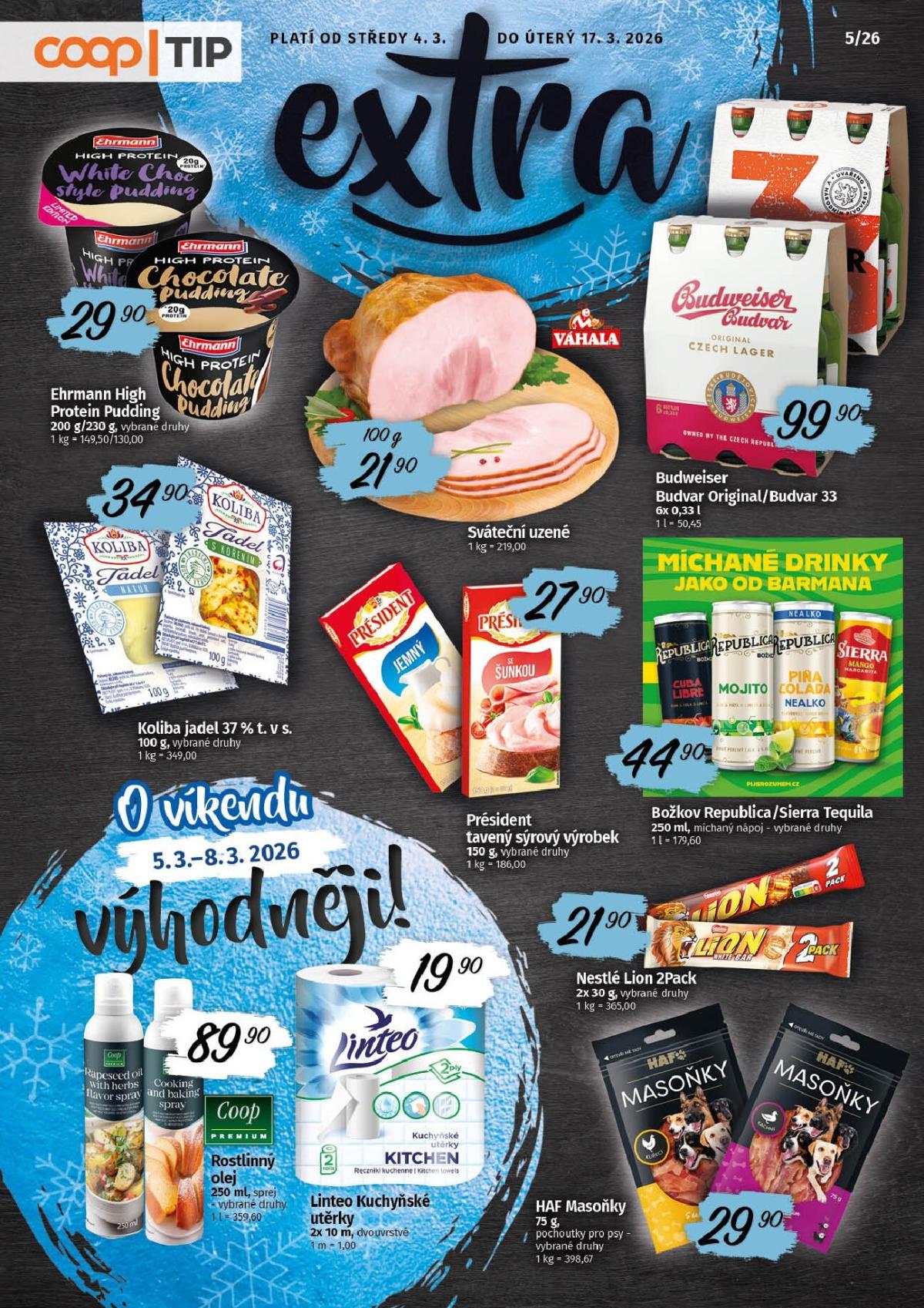 COOP - Tip Extra leták platný od středy 04.03.2026 do úterý 17.03.2026