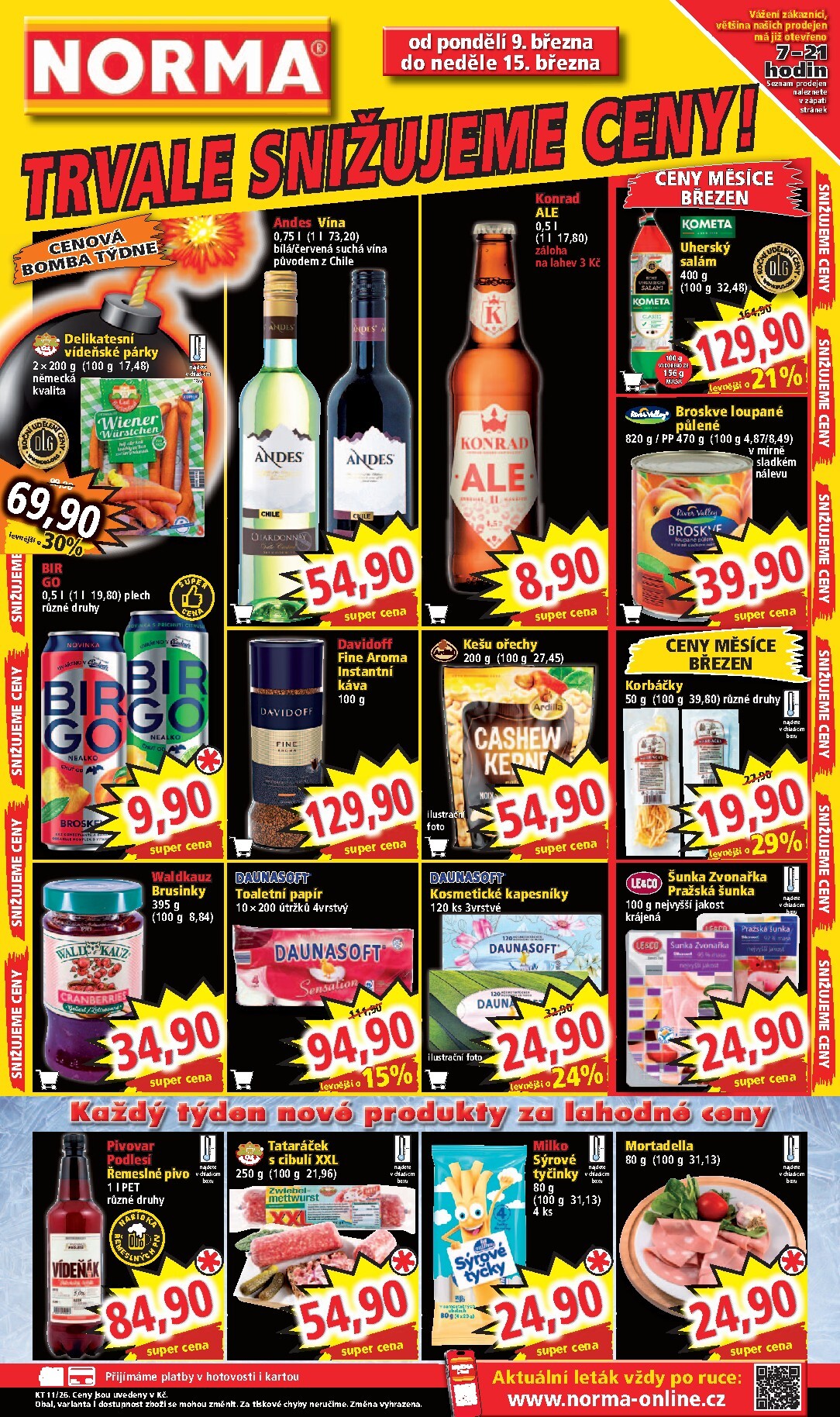 Norma leták platný od pondělí 09.03.2026 do neděle 15.03.2026