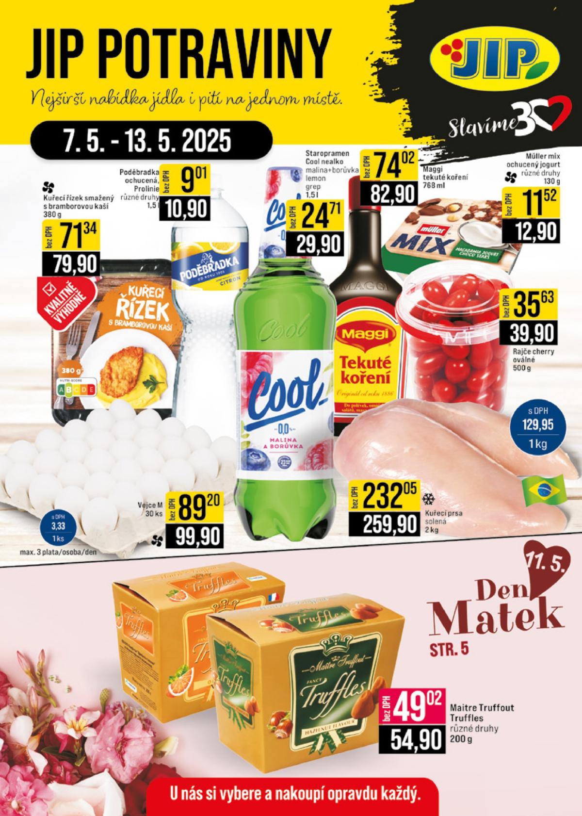 Leták JIP - České Budějovice, Most, Svoboda nad Úpou, Náchod, Sušice od 07.05. do 13.05.