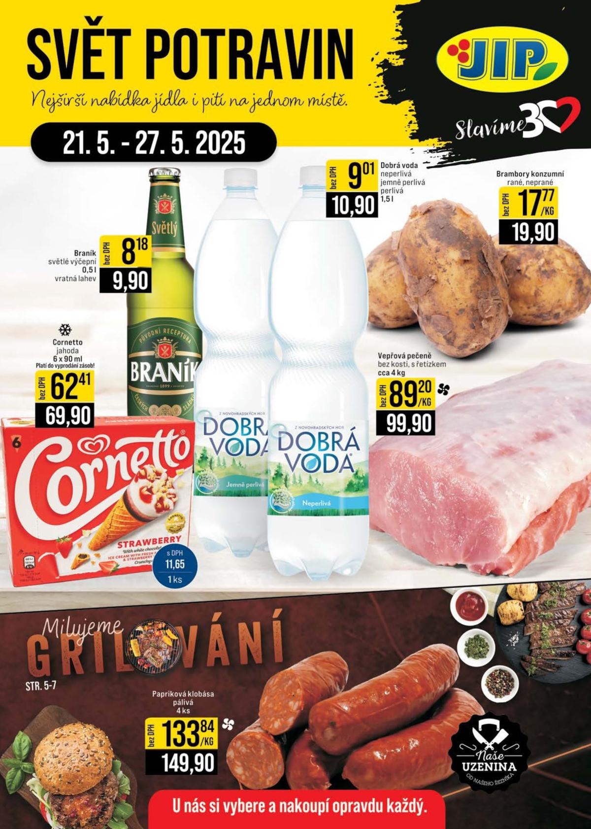 Leták JIP - Jilemnice, Pardubice - Staré Hradiště, Zlín, Olomouc, Karlovy Vary, Polička od 21.05. do 27.05.