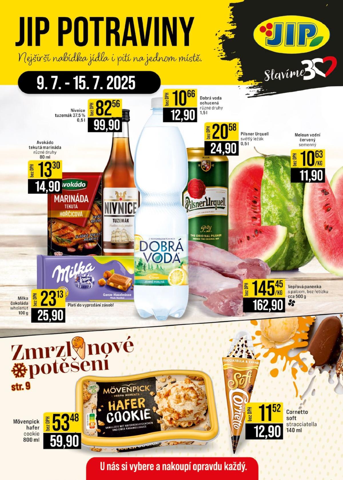 Leták JIP - České Budějovice, Most, Svoboda nad Úpou, Náchod, Sušice od 09.07. do 15.07.
