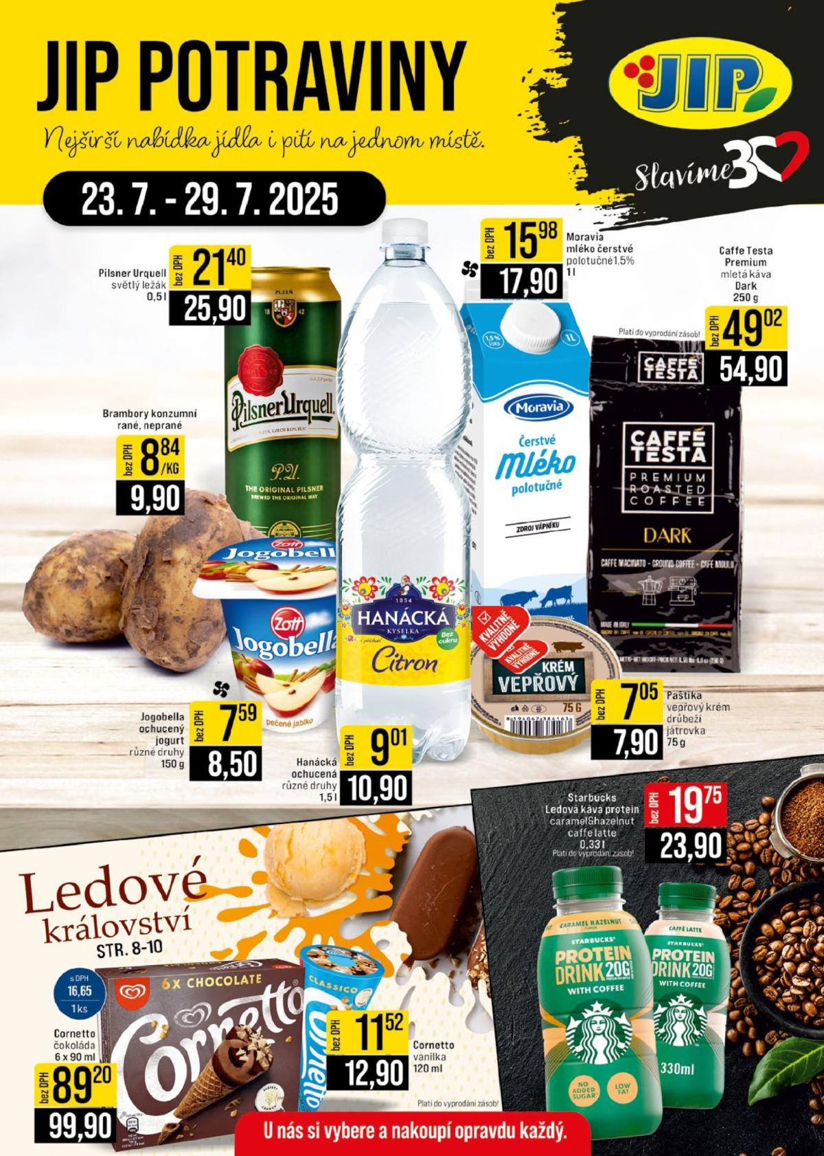 Leták JIP - České Budějovice, Most, Svoboda nad Úpou, Náchod, Sušice od 23.07. do 29.07.