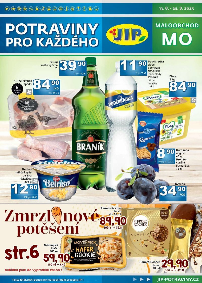 Leták JIP - Maloobchod od 13.08. do 24.08.