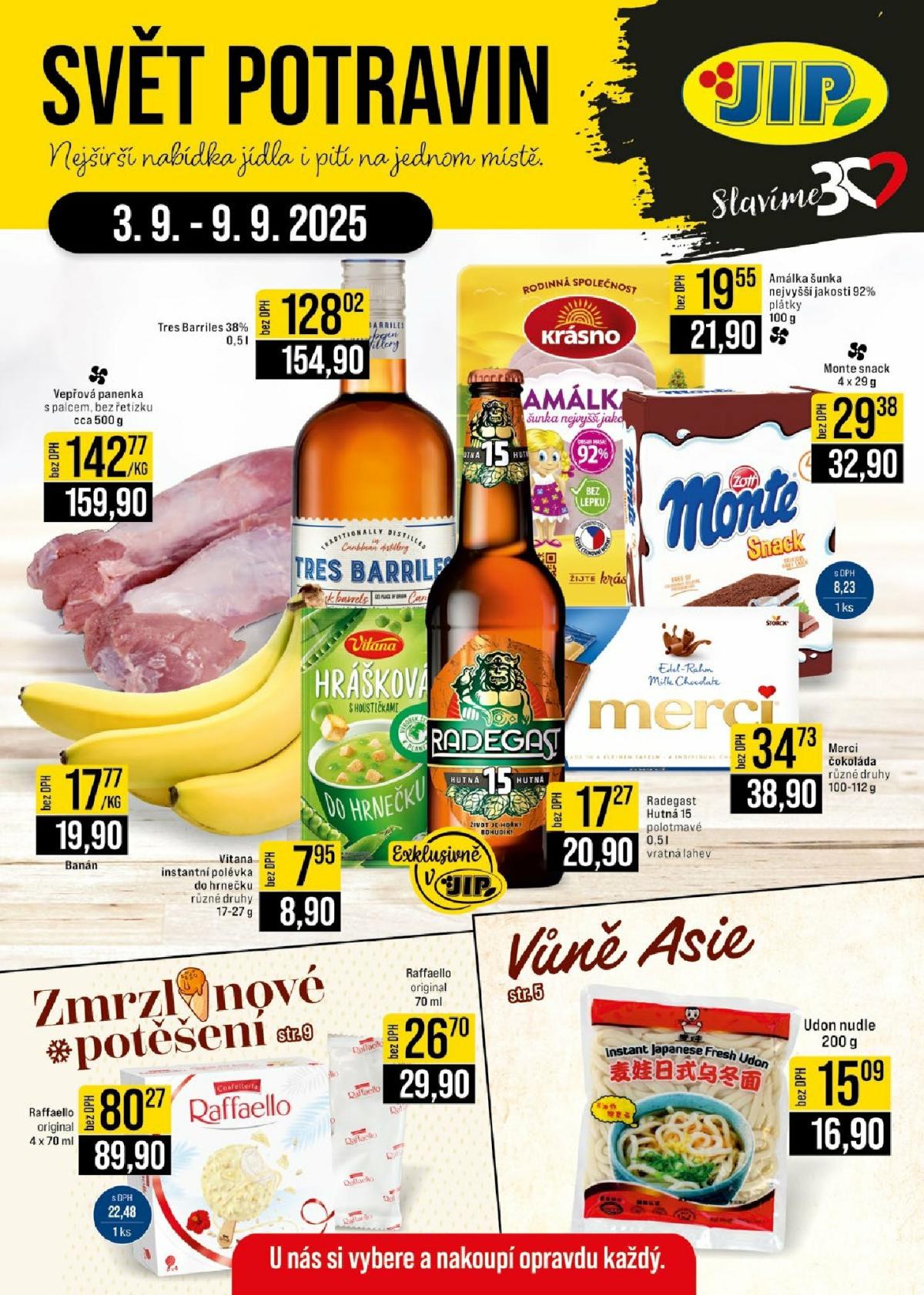 Leták JIP - České Budějovice, Most, Svoboda nad Úpou, Náchod, Sušice od 03.09. do 09.09.