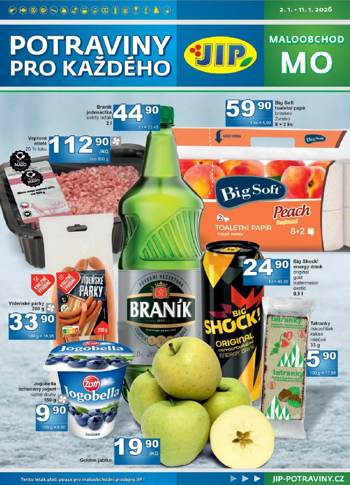Aktuální leták JIP - Maloobchod od 02.01. do 11.01.