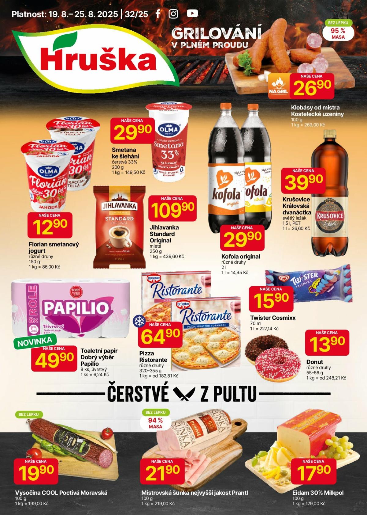Leták Hruška od 19.08. do 25.08.