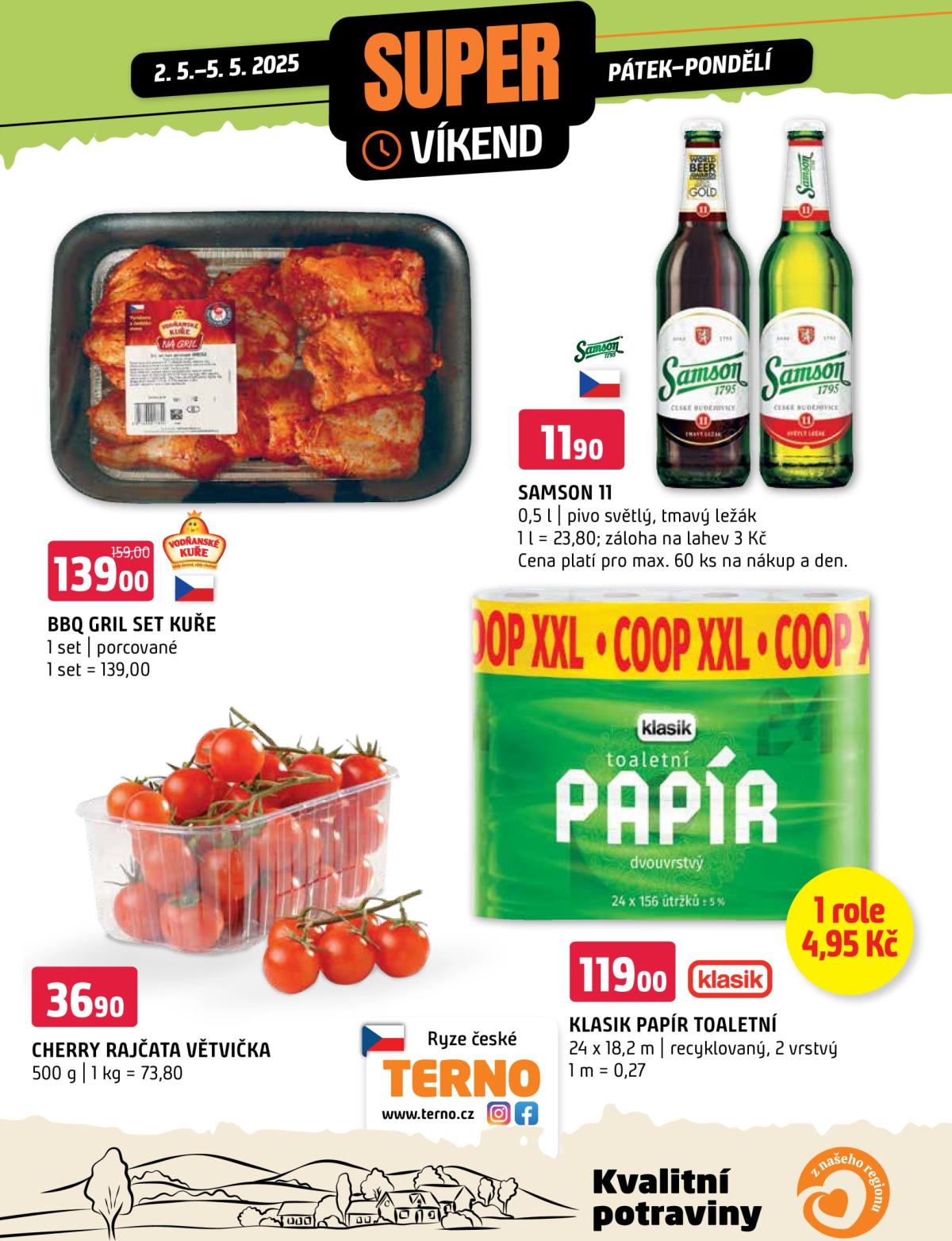 Leták Terno - Super víkend od 02.05. do 05.05.