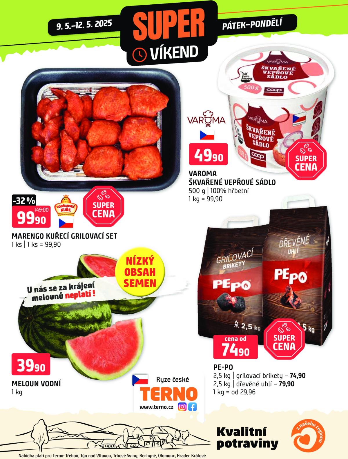 Leták Terno - Super víkend od 09.05. do 12.05.