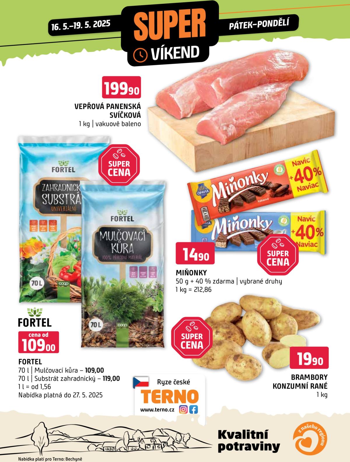 Leták Terno - Super víkend od 16.05. do 19.05.