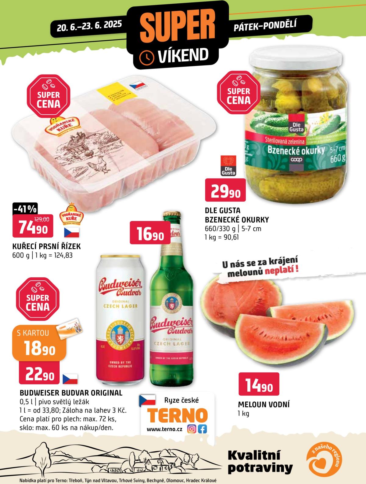 Leták Terno - Super víkend od 20.06. do 23.06.