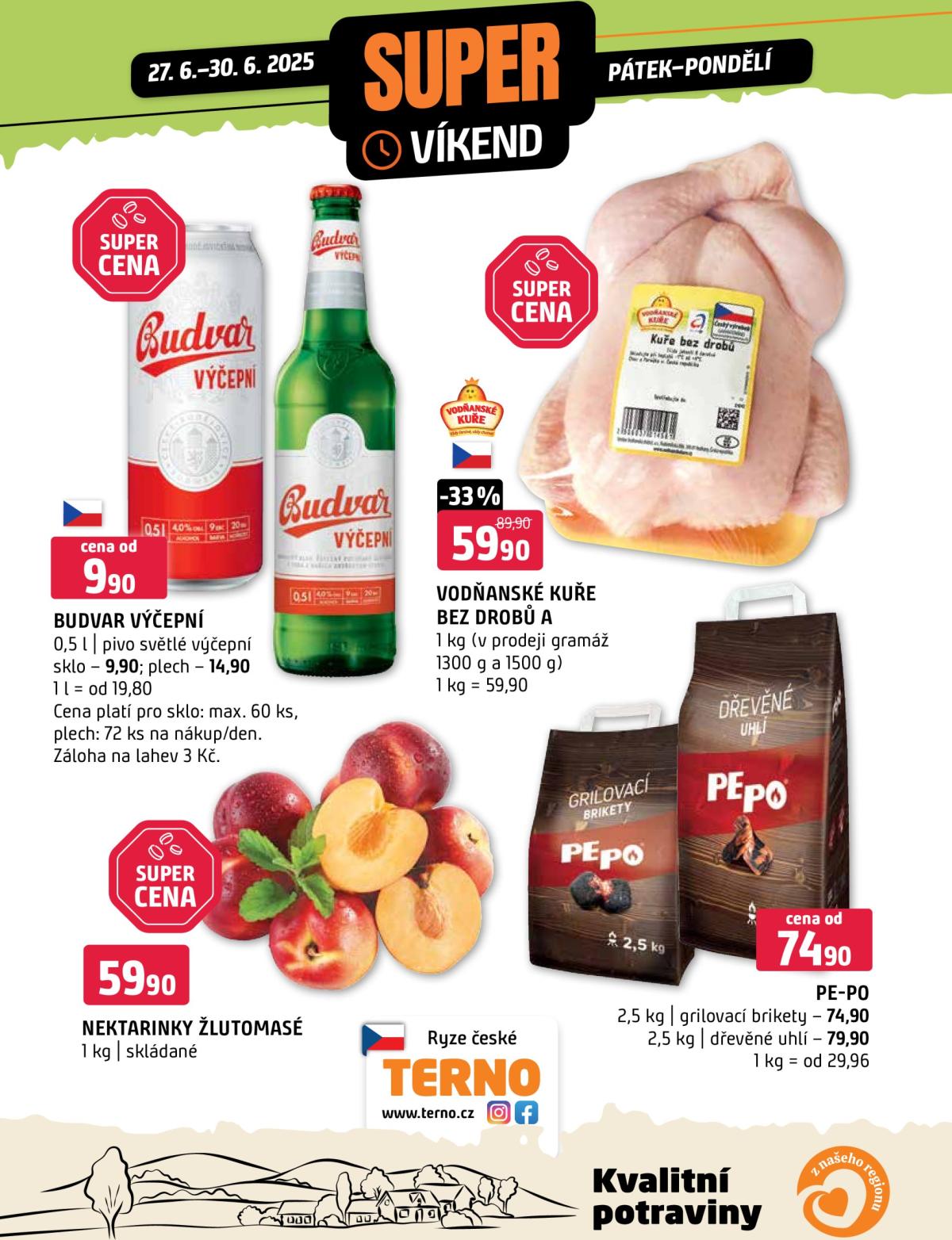Leták Terno - Super víkend od 27.06. do 30.06.