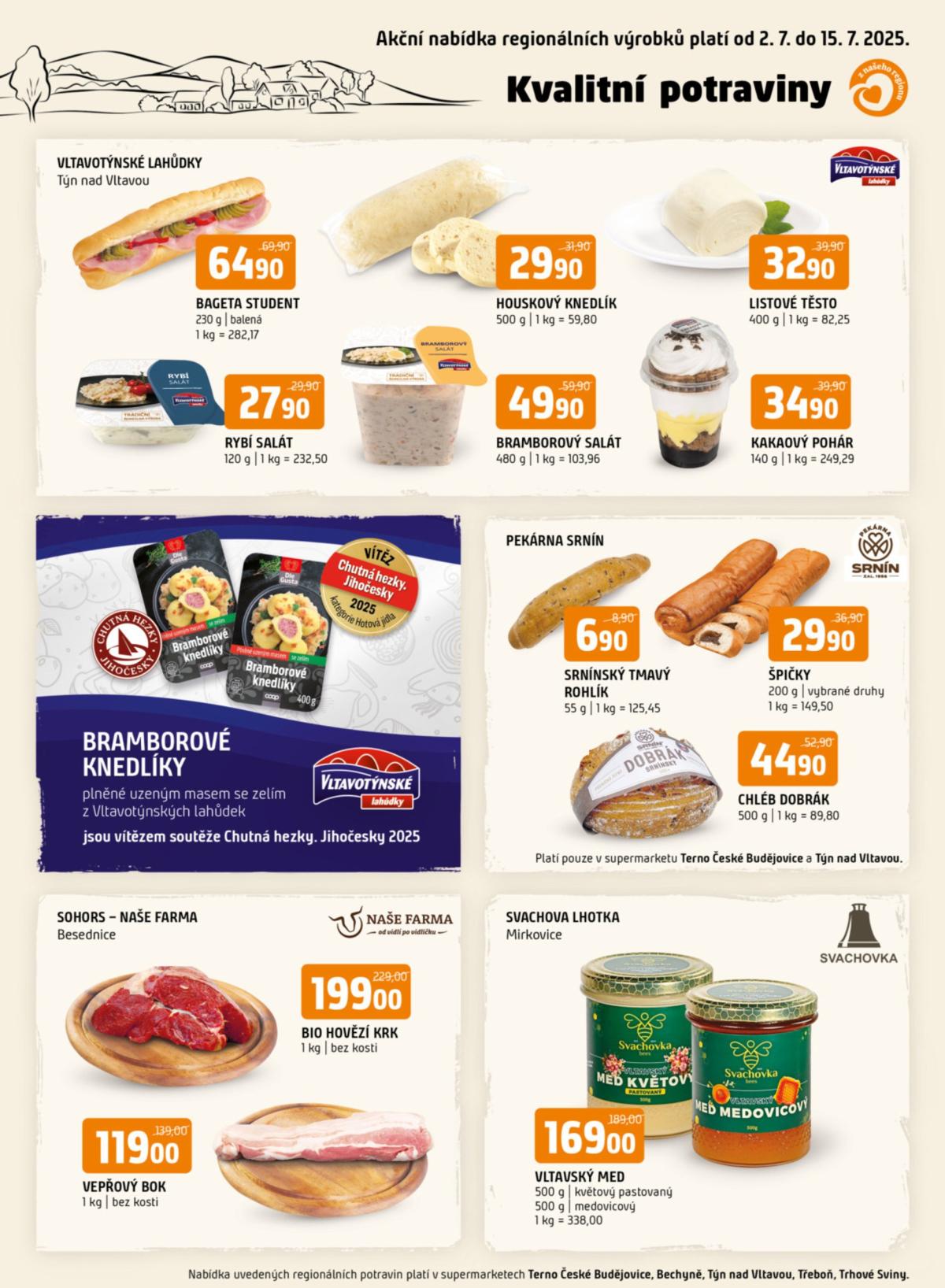 Leták Terno - Kvalitní potraviny od 02.07. do 15.07.