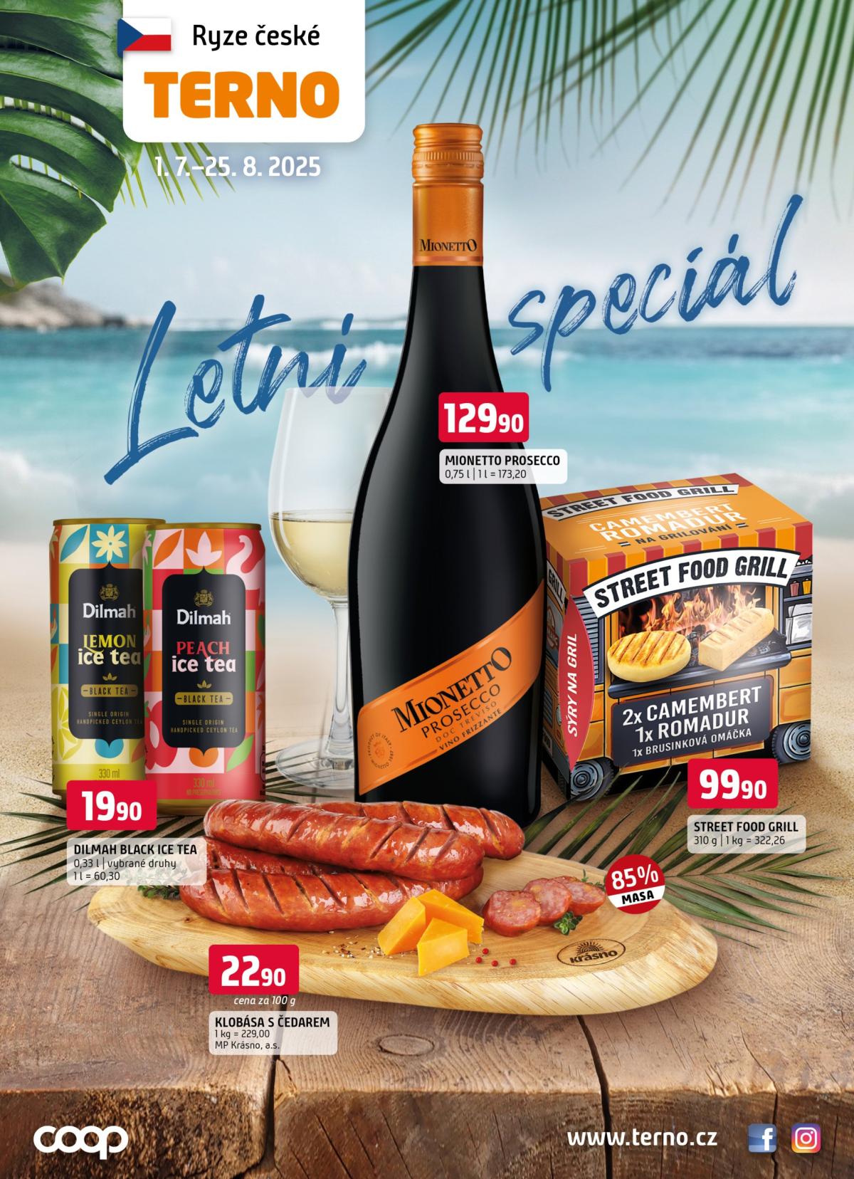 Leták Terno - Letní speciál od 01.07. do 25.08.